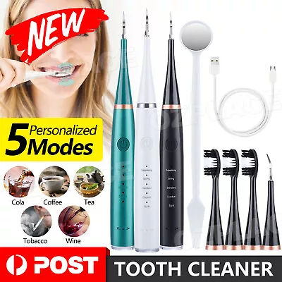 Electric Tooth Cleaner Ultrasonic Dental Scaler Tartar Plaque Calculus Remover • $17.95