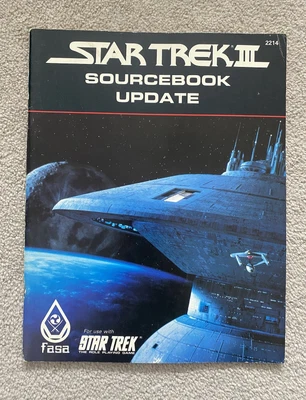 $30.64 • Buy Star Trek The Role Playing Game Star Trek III Sourcebook Update - FASA 1984