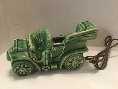 VTG. Buckingham Ceramic Mid Century Green Car TV Lamp/Planter • $31.95