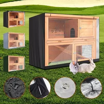 Dustproof Rabbit Hutch Cage Cover Anti-UV Bunny Cage Cover Outdoor Without Cage • $35.89