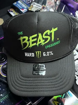 Monster Energy Trucker Hat The Beast Unleashed Hard 6.0% Promotional RARE NEW • $24.95