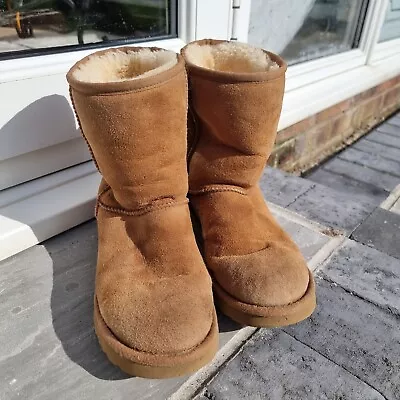 UGG Boots Womens Chestnut Colour Size UK 6 Genuine Loads Of Life Left In Them • £30