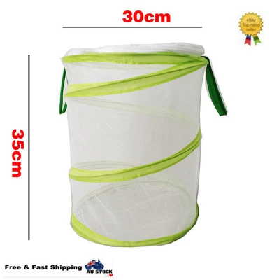 $14.66 • Buy Insect Butterfly Habitat Mesh Cage Foldable Housing Enclosure Terrarium Cage AU