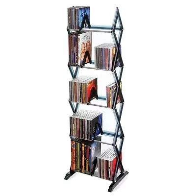 Atlantic Mitsu 5-Tier Portable Media Storage Rack � Protects & Organizes Prize • $32.99