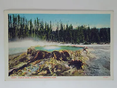 $2.49 • Buy Vintage 1930s Postcard, Yellowstone National Park, Punch Bowl Spring