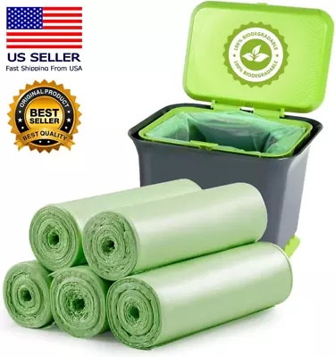 1.2 Gallon Small Trash Bags 120 Counts Biodegradable Food Waste Bags Mini 5L • $9.12