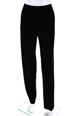 Misook Womens Knit Pleated Front Straight Leg Dress Trousers Pants Black Size S • $42.69