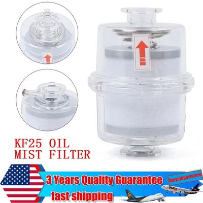 $50 • Buy Oil Mist Filter Vacuum Pump Exhaust Fume Separator KF25 Quick Release Interface
