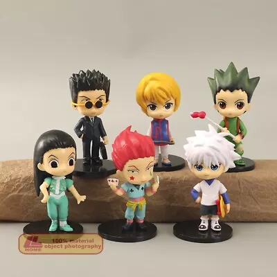 Anime Hunter X Hunter Leorio Zoldyck Killua Hisoka 6pcs Figure Statue Toy Gift • $62.69