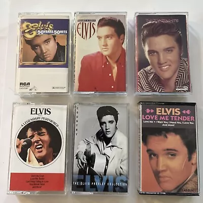 Vintage Elvis Presley Cassette Lot Of 6 Cassette Tapes FREE SHIPPING • $24.99