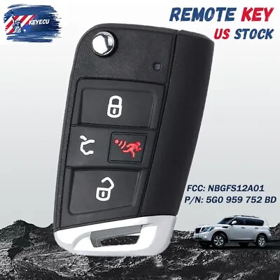 For Volkswagen GTI Golf 2015-2019 Smart Key Remote Fob 5G0 959 752 BD NBGFS12A01 • $40.38