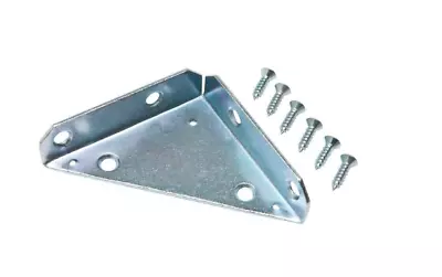 2PK Everbilt 3 In. Zinc-Plated Heavy Duty Corner Brace Right Angle 15444 • $12