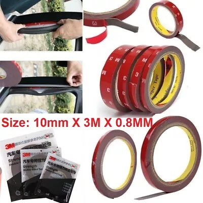 1pcs 10mm X 3M Double Sided 3M Tape Car Automotive Super Sticky Super Adhesive  • $3.95