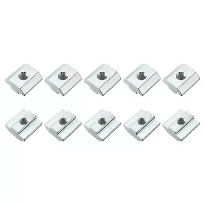 Slide In T-Nut (M6 Thread) 10pcs Carbon Steel T-Slot Nut Fastener For 4040 S... • $13.98