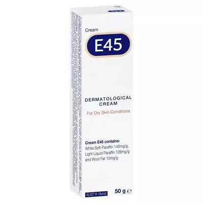 E45 Dermatological Cream Skin Care Tube For Dry Skin Condition Non-Greasy 50g • $18.95