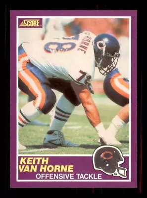 1989 Football 1989 Score Supplemental Keith Van Horne Chicago Bears #405S 1 • $0.99