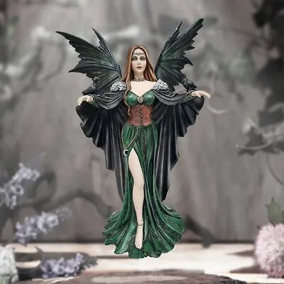 Leila Fairy & Raven Figurine Nemesis Now Fantasy Magic Dark Forest Decor Gift • £89.99
