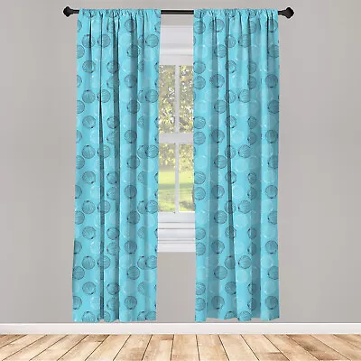 Coastal Curtains 2 Panel Set Maritime Seashells • £21.99