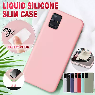 Shockproof Silicone Cover Slim Case For Samsung S21 S10 S20 Plus Ultra FE Note10 • $4.55