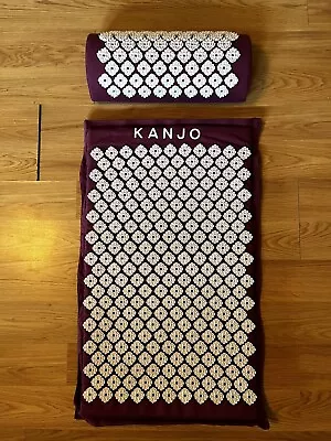 Kanjo Acupressure Mat And Pillow Set For Back & Neck Pain Relief W/Carry Case • $70