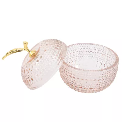  Jewelry Storage Jar Glass Candy Buffet Jars Container With Lid Lids Sponge Box • £13.45