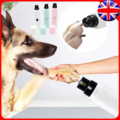 Dog Grinder Trimmer Clipper Electric Pet Nail Grooming Cat Tool File Claw Care • £7.99