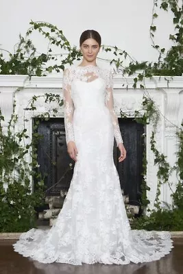 MONIQUE LHUILLIER Wedding Dress Dawson F2020 IVORY Purchased From Showroom  • $4400