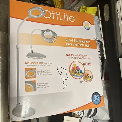 OttLite 2-in-1 Led Magnifier Floor And Table Light • $127.20