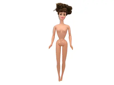 My Fair Lady Barbie Doll Brunette Rooted Lashes White Ring TNT Body Nude • $12.99