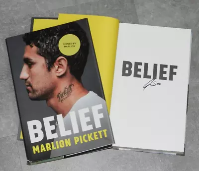 Belief By Marlion Pickett  Signed Hardcover Book • $14.99