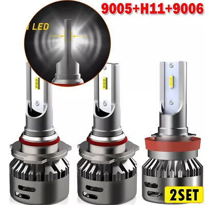 6/12Pcs AUXITO H11 9005 9006 LED Headlight Bulbs High Low Beam Fog Lights 6000K • $140.21