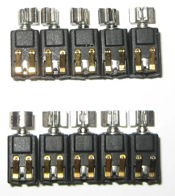 10 X Pager And Cell Phone Vibrating Micro Motor - 1 To 2VDC - Run On 1 AA  .05oz • $23.95