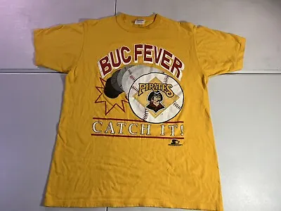 Vtg Starter 1991 Pittsburgh Pirates Shirt Made In USA Size Large Buc Fever • $20