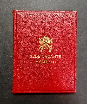 1963 Vatican City 500 Lire 🕊  Sede Vacante  Silver Uncirculated Red Folder  • $109