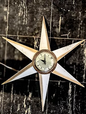 Mid-Century Modern Star Electric Clock Bilt Rite Mfg Co • $120