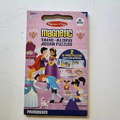 Melissa And Doug Magnetic Take-along Puzzle Princess New Car Activity gift • $12