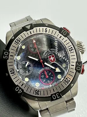 Charmex CX Swiss Military Watch 20000 Feet Dive Swiss Automatic Chrono Titanium • $3495