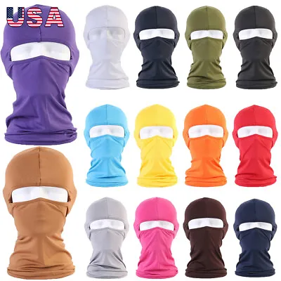 Thin Cooling Balaclava Full Face Mask UV Protection Ski Sun Hood Tactical Masks • $5.99