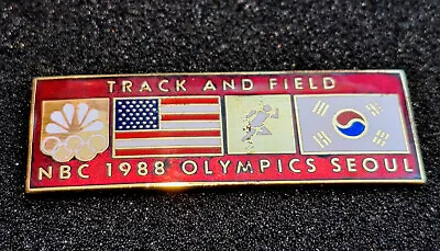 1988 Seoul Olympics Nbc Media Pin     • $9