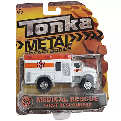 New Tonka Metal First Responders Medical Rescue Ambulance White Hasbro USA 2016 • $25