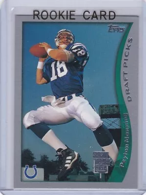 PEYTON MANNING ROOKIE CARD 1998 Topps RARE SILVER STAMP Season Opener Version RC • $222.22