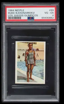 1964 Nestle Los Juegos Olimpicos Duke Kahanamoku #69 PSA 4 VEX • $225