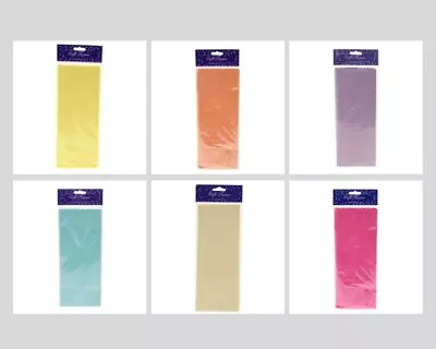 5 Sheet Tissue Paper Pack 50 X 75cm Packaging Presentation Craft - Colour Choice • £2.25