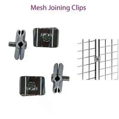 Joining Clips For Gridwall/ Grid Wall Shop Display Mesh Panel  • £9.29