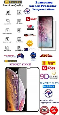 Samsung Galaxy IPhone Tempered Glass Screen Protector SAME DAY DISPATCH SYDNEY ! • $11.95