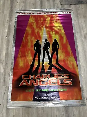 Giant Charlie's Angels 2000 Movie Theater Promo Vinyl Banner (4' X 6') VTG • $55.20