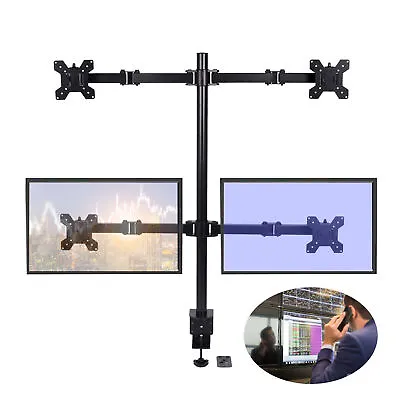 Monitor Mount Gaming Pc Vertical Desktop Computer Stand Rack Screen Quad New • $58