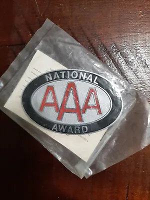 Vintage New AAA National Award Metal Car Badge 1980's ? • $35
