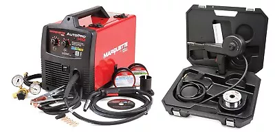 Marquette Lincoln K3292-2 AutoPro 140 Mig Welder 110V Aluminum Spool Gun Helmet • $765