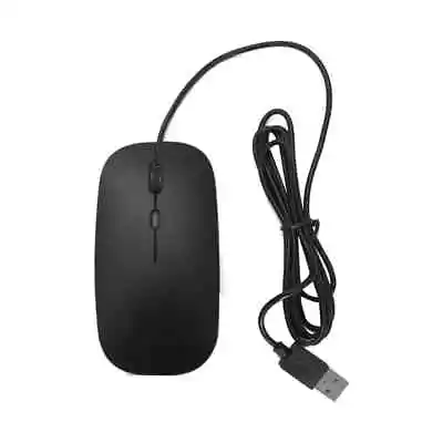£3.98 • Buy Slim Wired Mouse Laptop Computer Mice + Led Light Button USB Computer Mac+Win UK